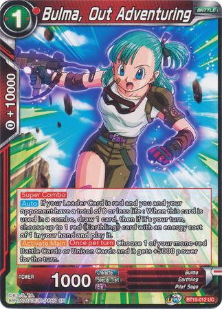 Bulma, Out Adventuring [BT10-012] | Shuffle n Cut Hobbies & Games