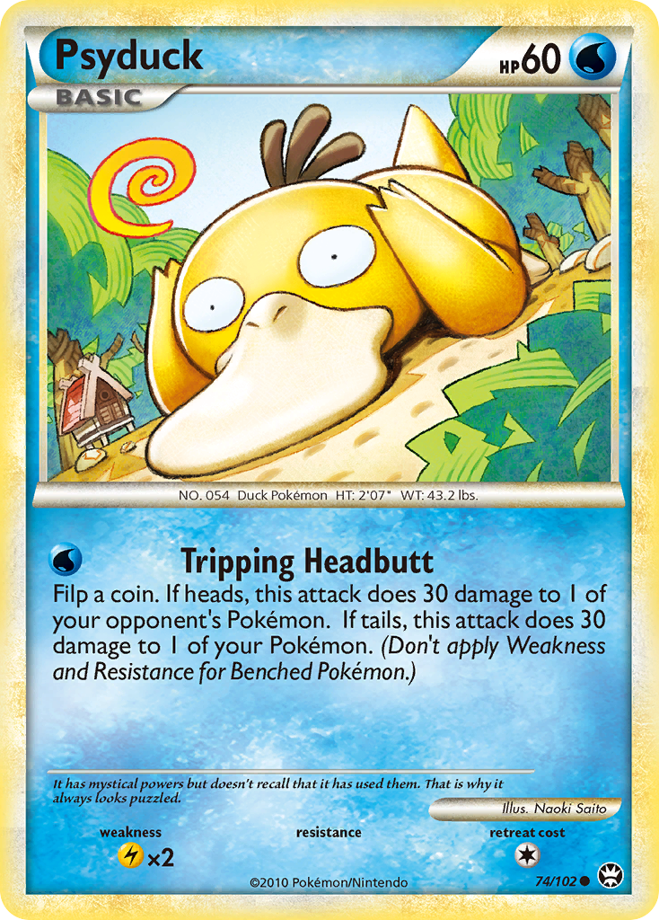 Psyduck (74/102) [HeartGold & SoulSilver: Triumphant] | Shuffle n Cut Hobbies & Games