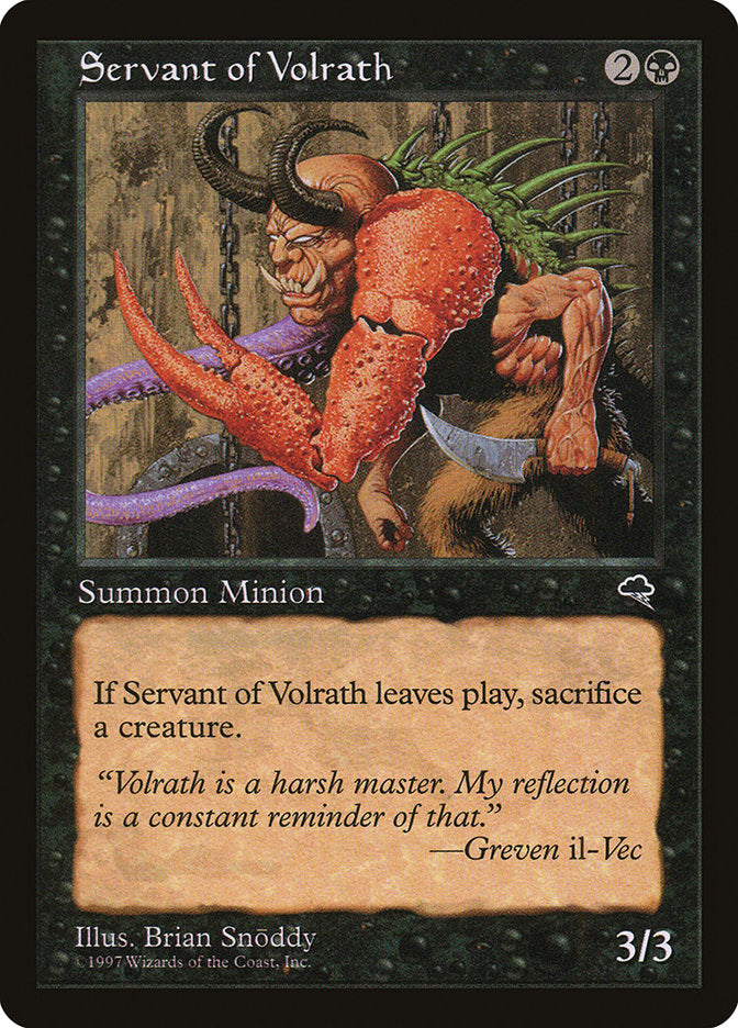 Servant of Volrath [Tempest] | Shuffle n Cut Hobbies & Games