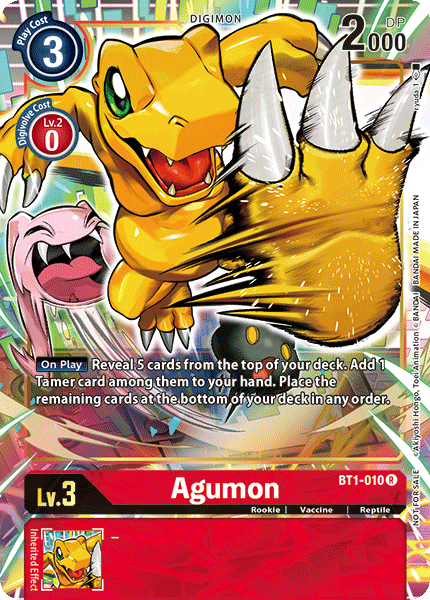 Agumon [BT1-010] (Dash Pack) [Release Special Booster Ver.1.0 Promos] | Shuffle n Cut Hobbies & Games