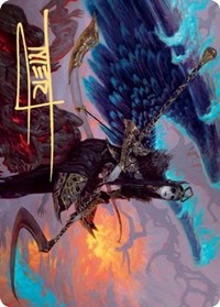 Eradicator Valkyrie Art Card (Gold-Stamped Signature) [Kaldheim Art Series] | Shuffle n Cut Hobbies & Games