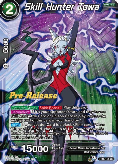 Skill Hunter Towa (BT15-125) [Saiyan Showdown Prerelease Promos] | Shuffle n Cut Hobbies & Games