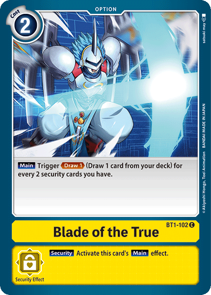 Blade of the True [BT1-102] [Release Special Booster Ver.1.0] | Shuffle n Cut Hobbies & Games