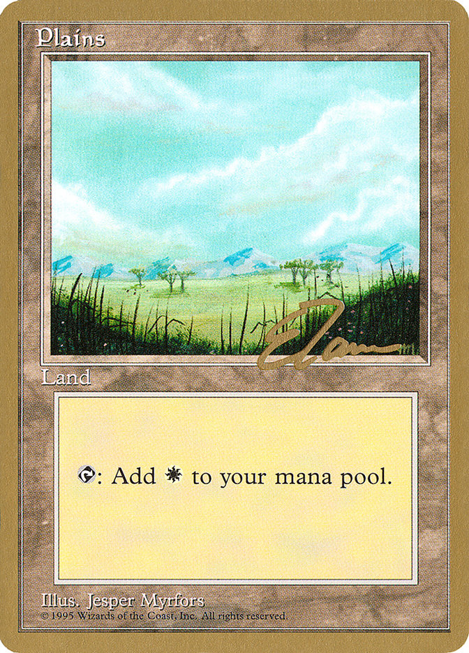 Plains (et365) (Eric Tam) [Pro Tour Collector Set] | Shuffle n Cut Hobbies & Games