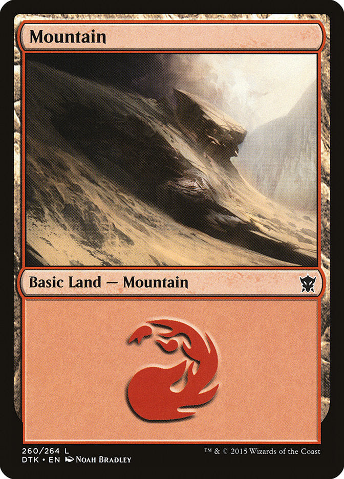 Mountain (260) [Dragons of Tarkir] | Shuffle n Cut Hobbies & Games