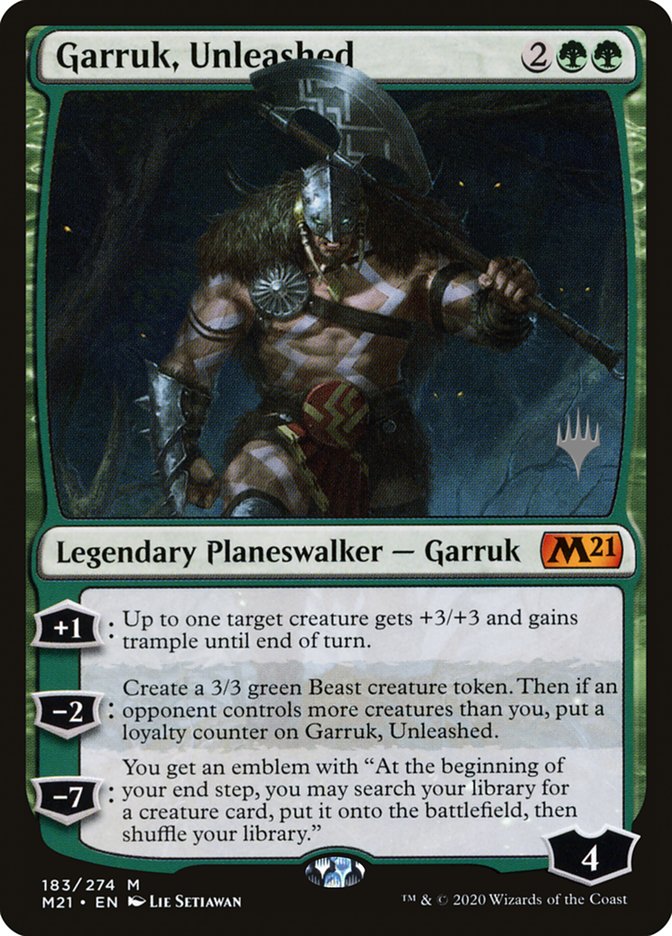 Garruk, Unleashed (Promo Pack) [Core Set 2021 Promos] | Shuffle n Cut Hobbies & Games