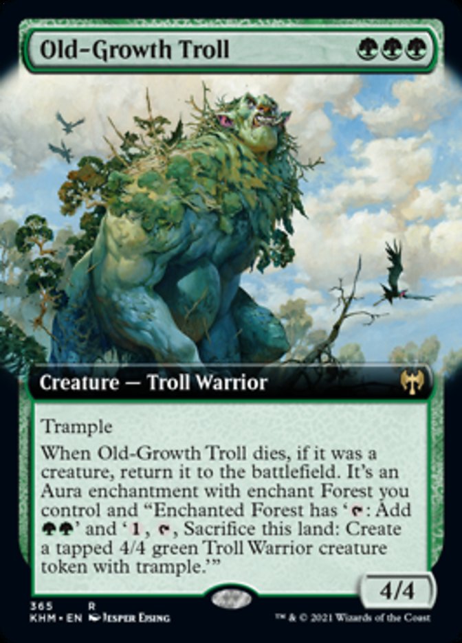 Old-Growth Troll (Extended Art) [Kaldheim] | Shuffle n Cut Hobbies & Games