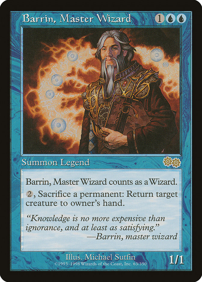 Barrin, Master Wizard [Urza's Saga] | Shuffle n Cut Hobbies & Games