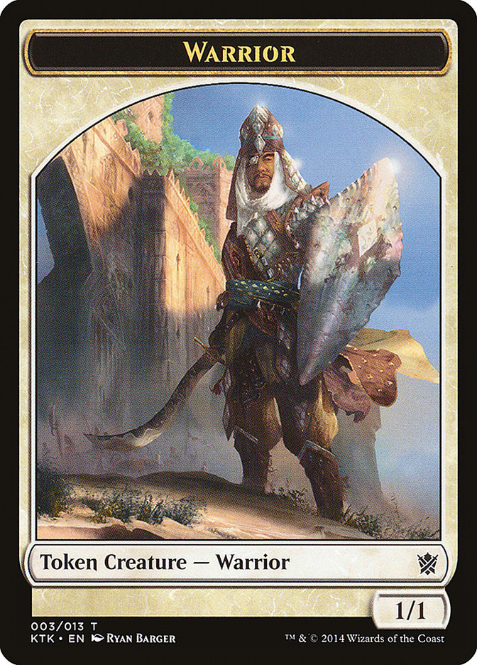 Warrior Token (003/013) [Khans of Tarkir Tokens] | Shuffle n Cut Hobbies & Games