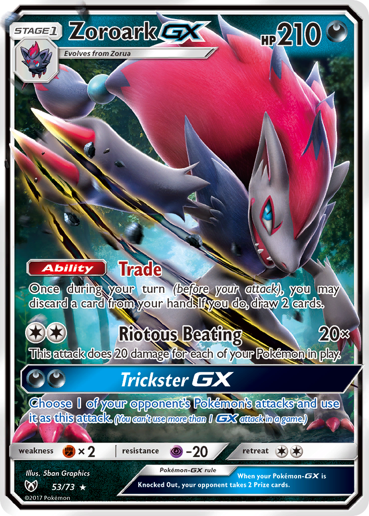 Zoroark GX (53/73) [Sun & Moon: Shining Legends] | Shuffle n Cut Hobbies & Games