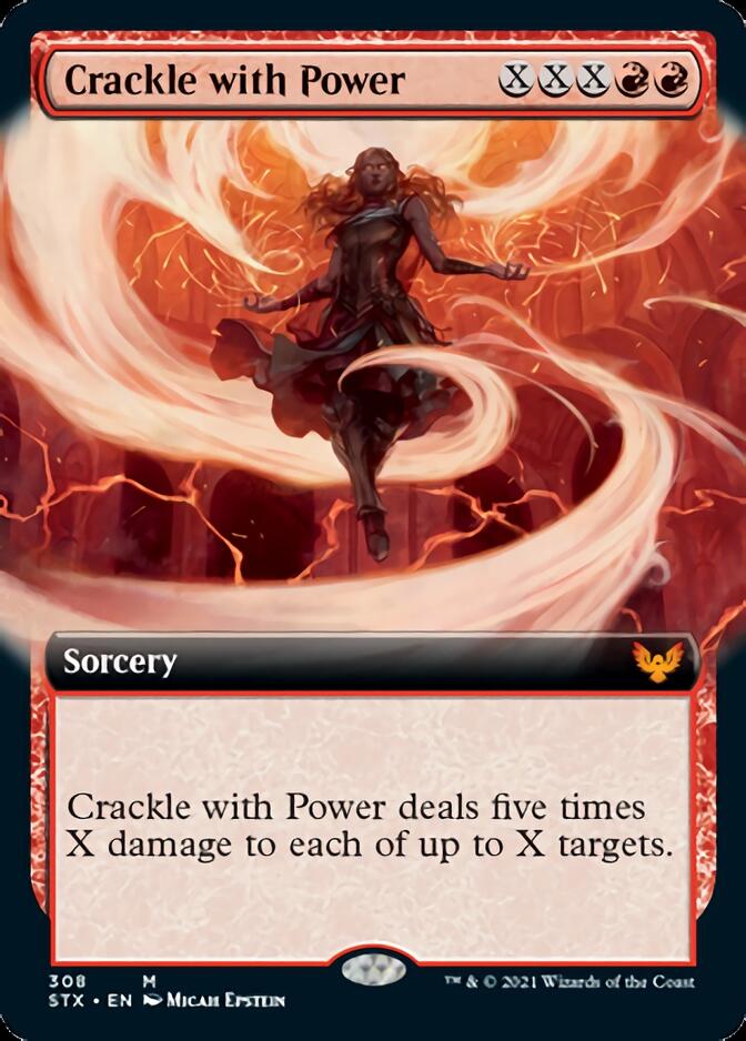 Crackle with Power (Extended Art) [Strixhaven: School of Mages] | Shuffle n Cut Hobbies & Games