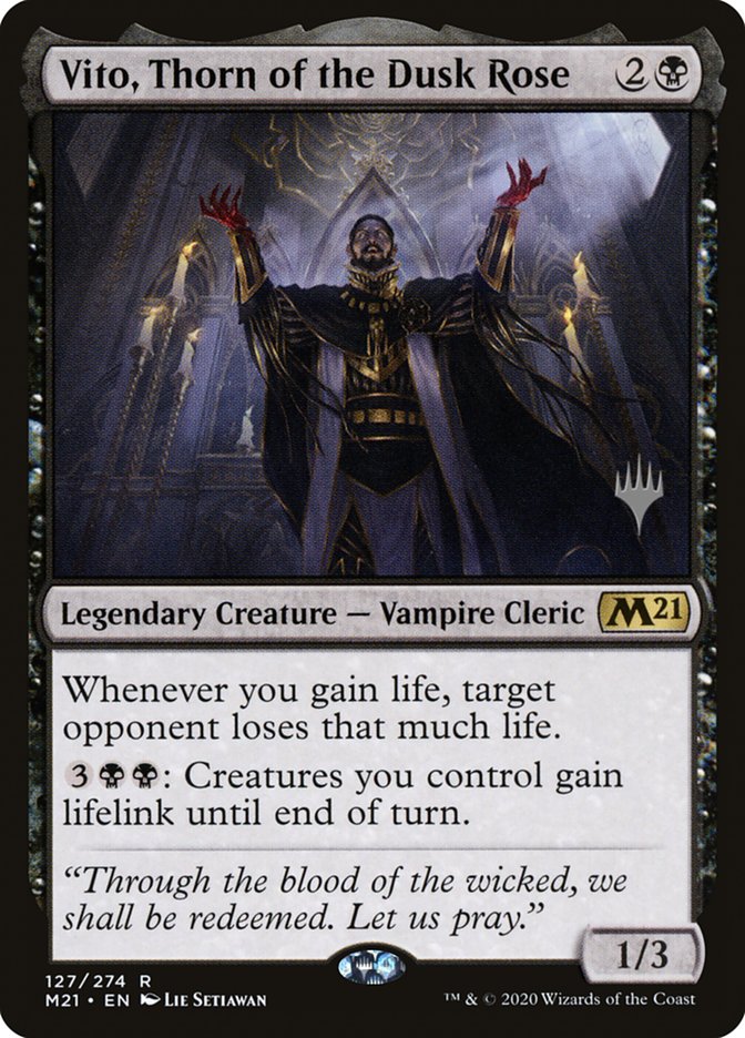 Vito, Thorn of the Dusk Rose (Promo Pack) [Core Set 2021 Promos] | Shuffle n Cut Hobbies & Games