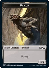 Demon // Zombie Double-Sided Token [Core Set 2021 Tokens] | Shuffle n Cut Hobbies & Games