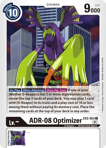 ADR-08 Optimizer [EX2-053] [Revision Pack Cards] | Shuffle n Cut Hobbies & Games