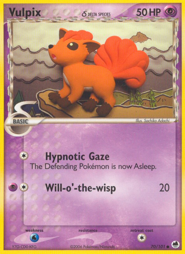 Vulpix (70/101) (Delta Species) [EX: Dragon Frontiers] | Shuffle n Cut Hobbies & Games