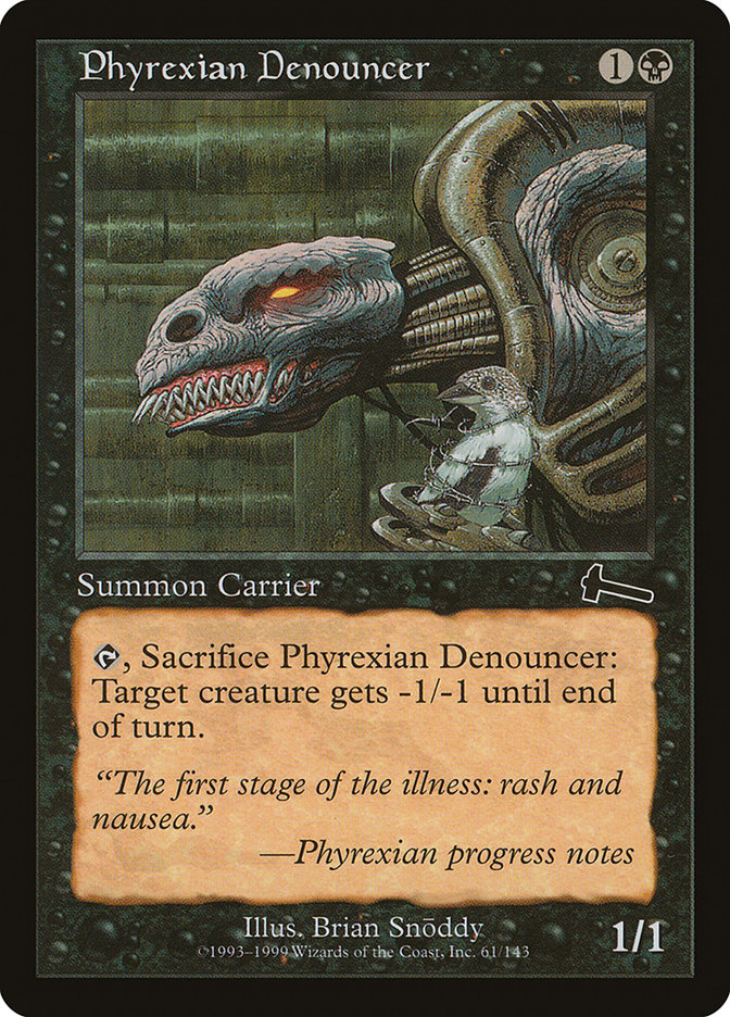 Phyrexian Denouncer [Urza's Legacy] | Shuffle n Cut Hobbies & Games