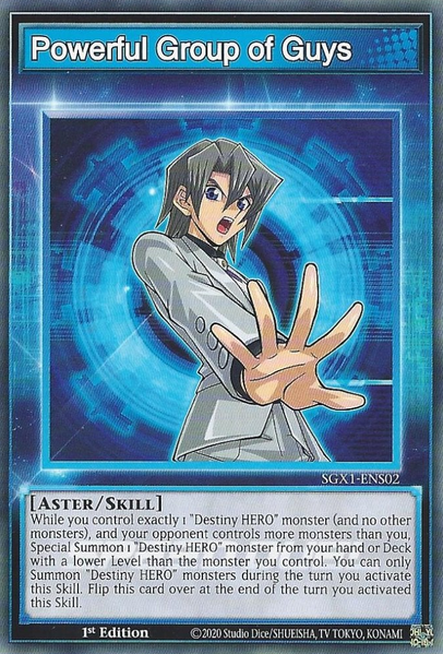Powerful Group of Guys [SGX1-ENS02] Common | Shuffle n Cut Hobbies & Games