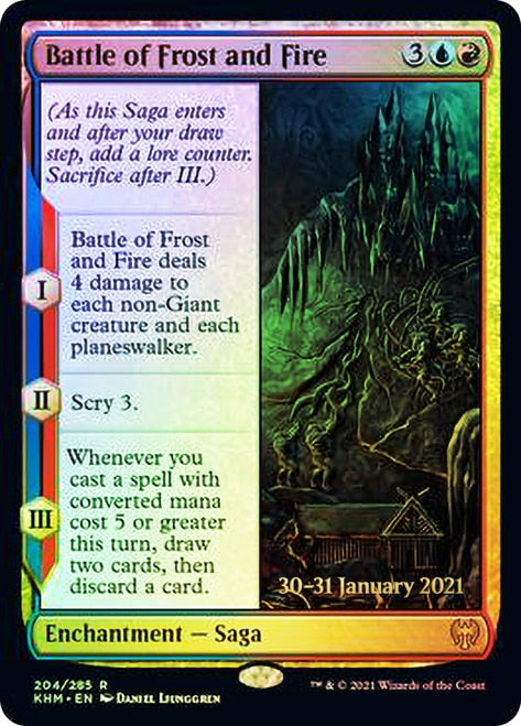 Battle of Frost and Fire [Kaldheim Prerelease Promos] | Shuffle n Cut Hobbies & Games