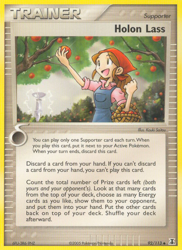 Holon Lass (92/113) [EX: Delta Species] | Shuffle n Cut Hobbies & Games
