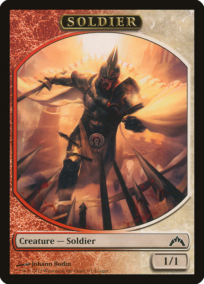 Soldier Token (Johann Bodin) [League Tokens 2013] | Shuffle n Cut Hobbies & Games