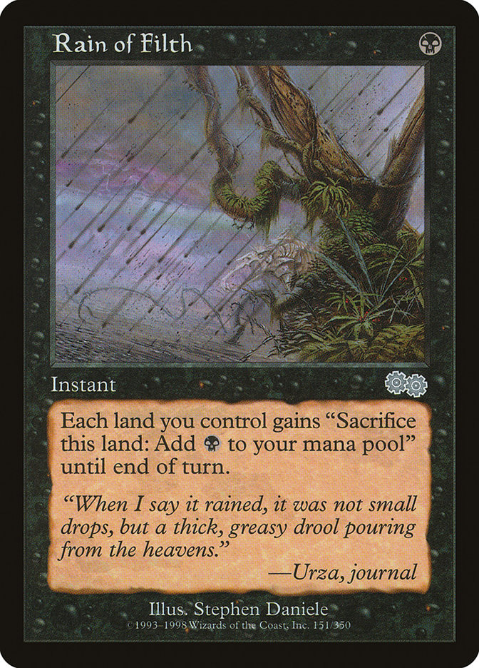 Rain of Filth [Urza's Saga] | Shuffle n Cut Hobbies & Games