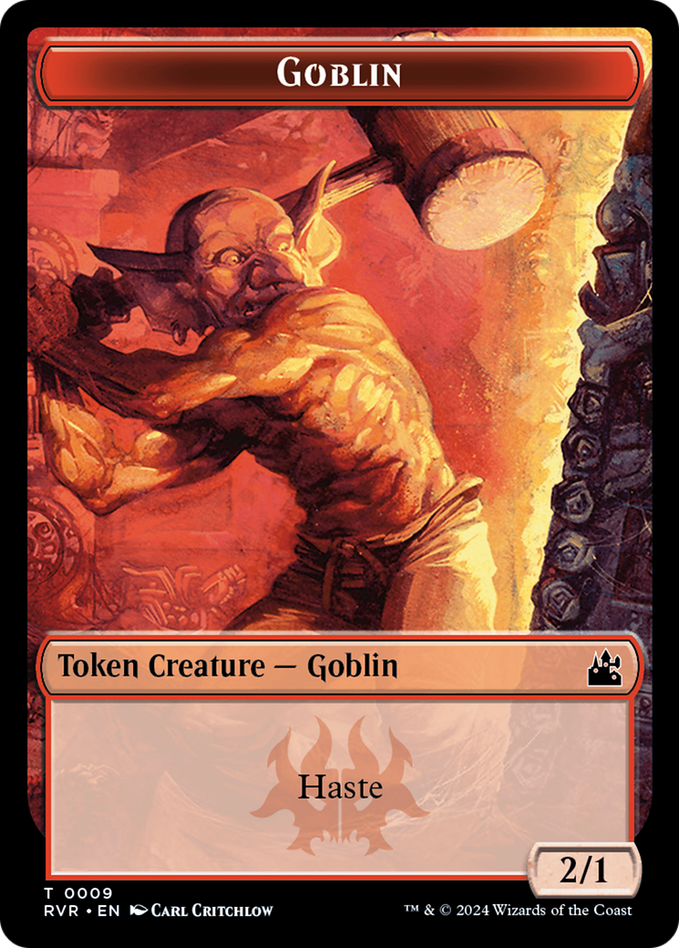 Bird // Goblin (0009) Double-Sided Token [Ravnica Remastered Tokens] | Shuffle n Cut Hobbies & Games