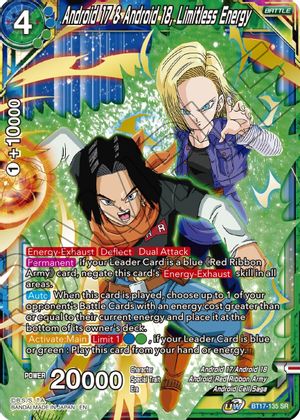 Android 17 & Android 18, Limitless Energy (BT17-135) [Ultimate Squad] | Shuffle n Cut Hobbies & Games