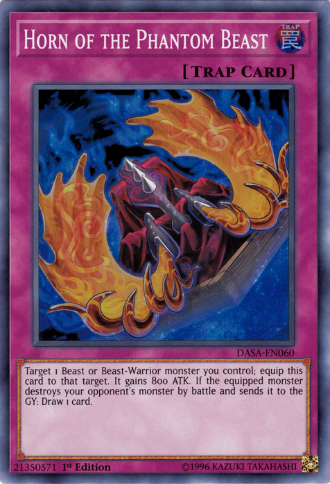 Horn of the Phantom Beast [DASA-EN060] Super Rare | Shuffle n Cut Hobbies & Games