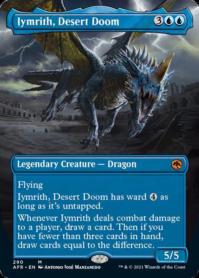 Iymrith, Desert Doom (Borderless Alternate Art) [Dungeons & Dragons: Adventures in the Forgotten Realms] | Shuffle n Cut Hobbies & Games