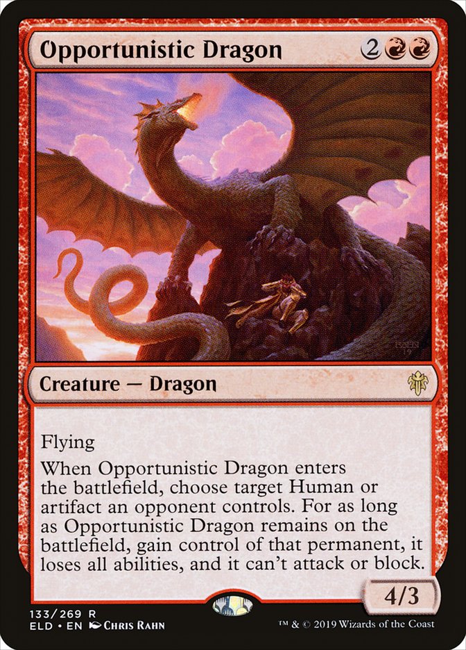 Opportunistic Dragon [Throne of Eldraine] | Shuffle n Cut Hobbies & Games