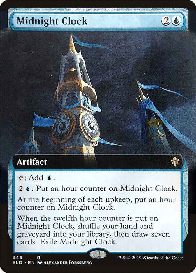 Midnight Clock (Extended Art) [Throne of Eldraine] | Shuffle n Cut Hobbies & Games