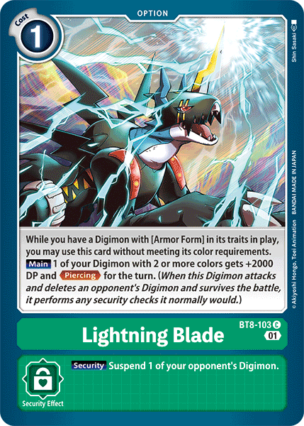 Lightning Blade [BT8-103] [New Awakening] | Shuffle n Cut Hobbies & Games