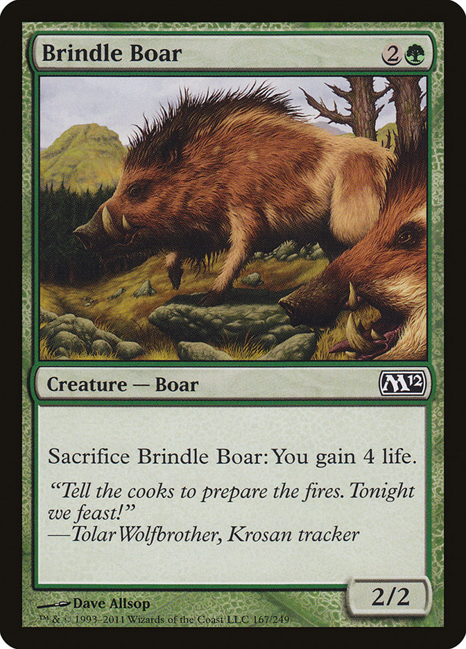 Brindle Boar [Magic 2012] | Shuffle n Cut Hobbies & Games
