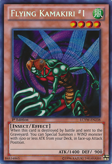 Flying Kamakiri #1 [LCYW-EN238] Secret Rare | Shuffle n Cut Hobbies & Games