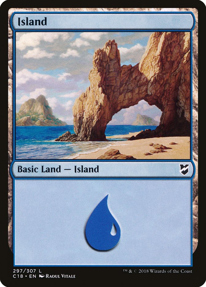 Island (297) [Commander 2018] | Shuffle n Cut Hobbies & Games