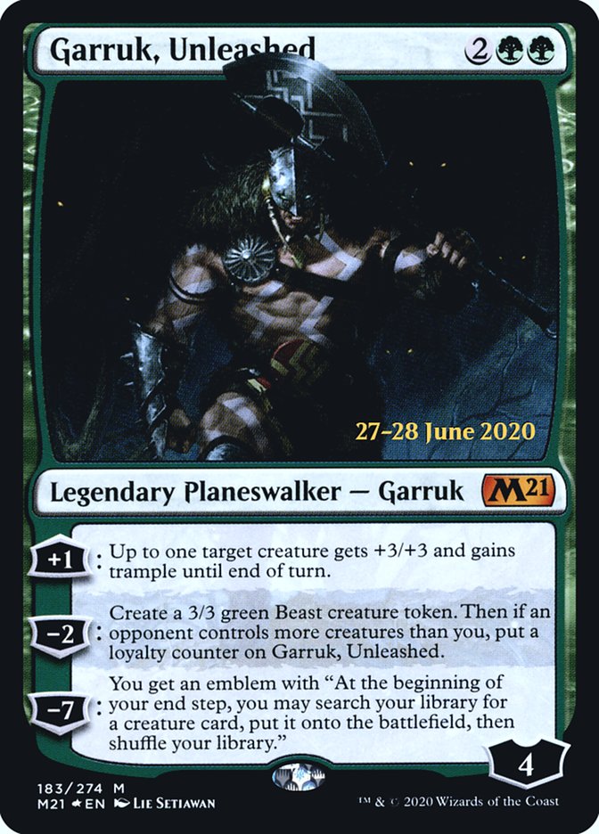 Garruk, Unleashed [Core Set 2021 Prerelease Promos] | Shuffle n Cut Hobbies & Games