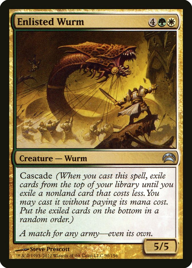 Enlisted Wurm [Planechase 2012] | Shuffle n Cut Hobbies & Games