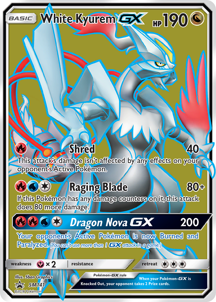 White Kyurem GX (SM141) [Sun & Moon: Black Star Promos] | Shuffle n Cut Hobbies & Games