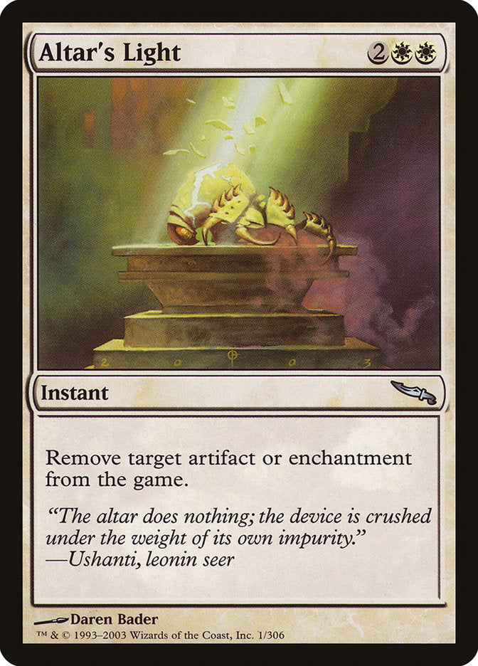 Altar's Light [Mirrodin] | Shuffle n Cut Hobbies & Games