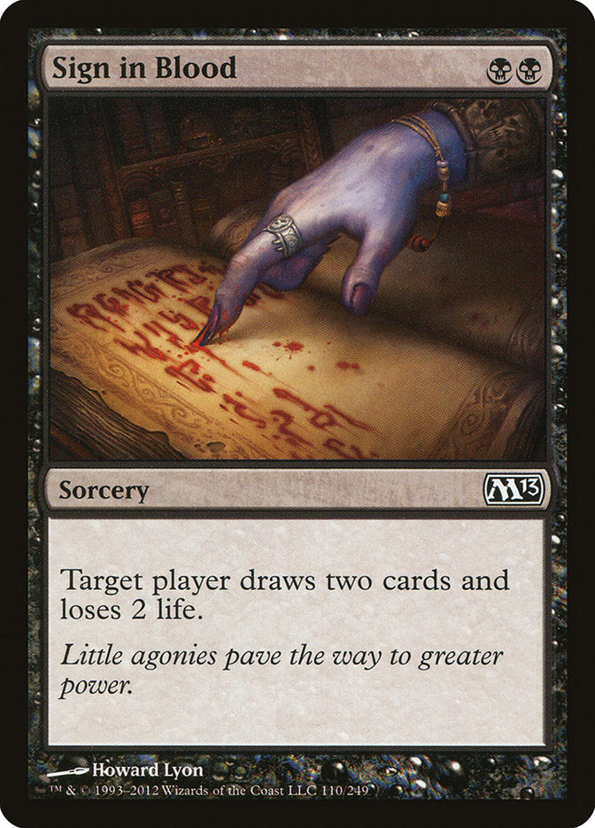 Sign in Blood [Magic 2013] | Shuffle n Cut Hobbies & Games