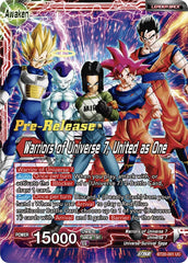 Android 17 // Warriors of Universe 7, United as One (BT20-001) [Power Absorbed Prerelease Promos] | Shuffle n Cut Hobbies & Games