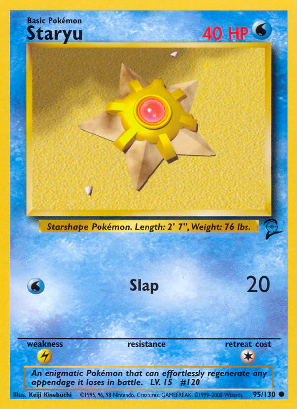Staryu (95/130) [Base Set 2] | Shuffle n Cut Hobbies & Games