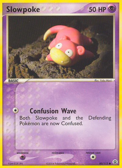 Slowpoke (80/112) [EX: FireRed & LeafGreen] | Shuffle n Cut Hobbies & Games