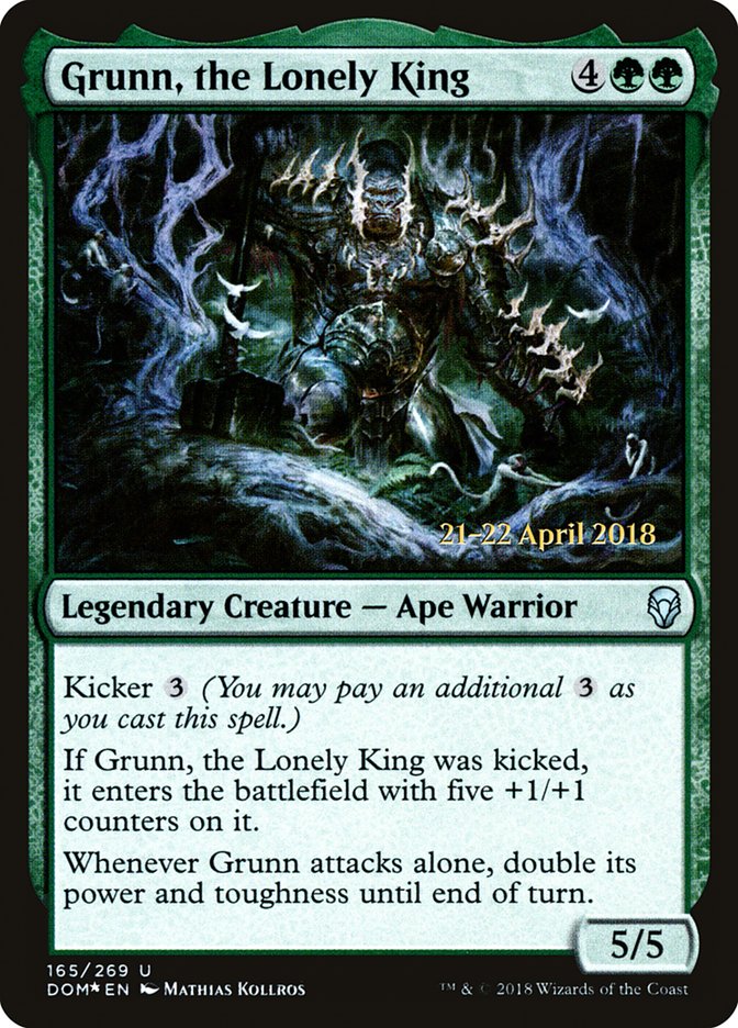 Grunn, the Lonely King [Dominaria Prerelease Promos] | Shuffle n Cut Hobbies & Games