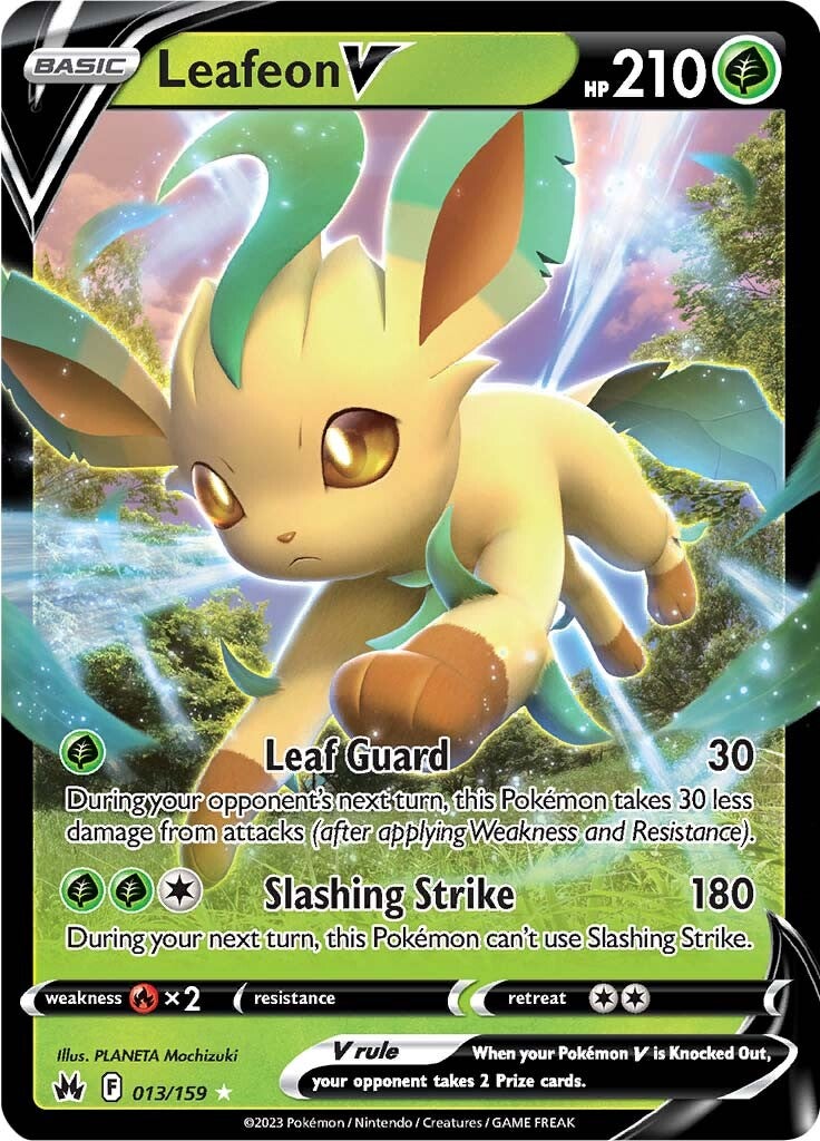 Leafeon V (013/159) [Sword & Shield: Crown Zenith] | Shuffle n Cut Hobbies & Games