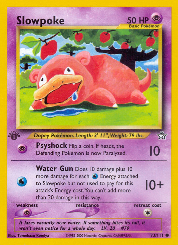 Slowpoke (73/111) [Neo Genesis 1st Edition] | Shuffle n Cut Hobbies & Games