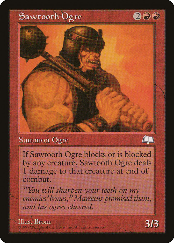Sawtooth Ogre [Weatherlight] | Shuffle n Cut Hobbies & Games