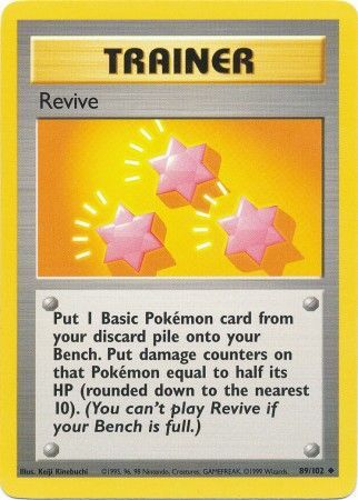 Revive (89/102) [Base Set Unlimited] | Shuffle n Cut Hobbies & Games