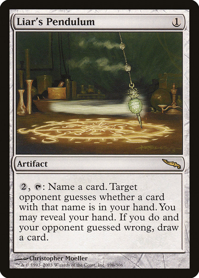 Liar's Pendulum [Mirrodin] | Shuffle n Cut Hobbies & Games