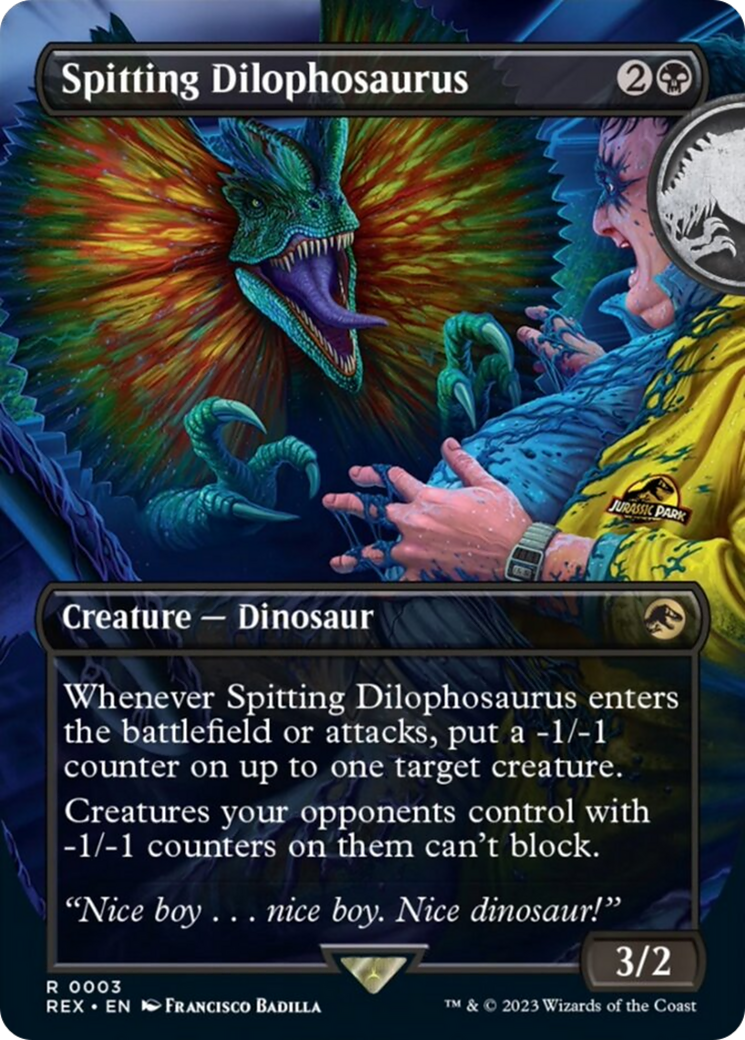 Spitting Dilophosaurus (Borderless) [Jurassic World Collection] | Shuffle n Cut Hobbies & Games